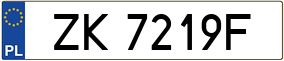 Truck License Plate